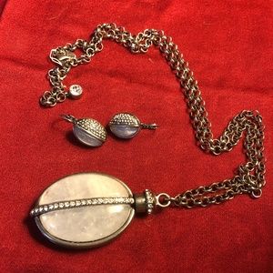 Necklace and earrings